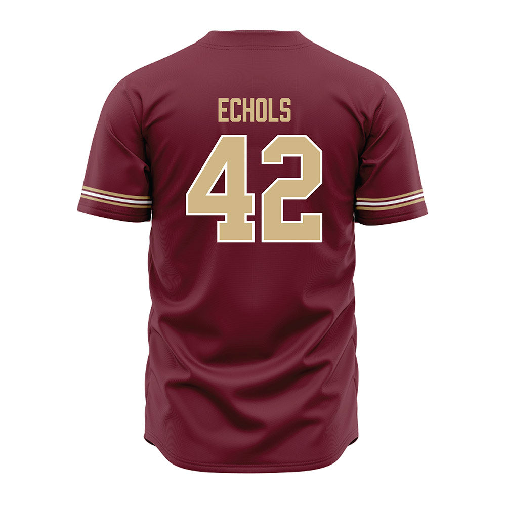 FSU - NCAA Baseball : Jake Echols - Garnet Jersey-1