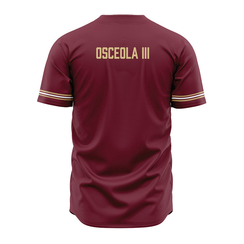 FSU - NCAA Baseball : OB Osceola III - Garnet Jersey-1