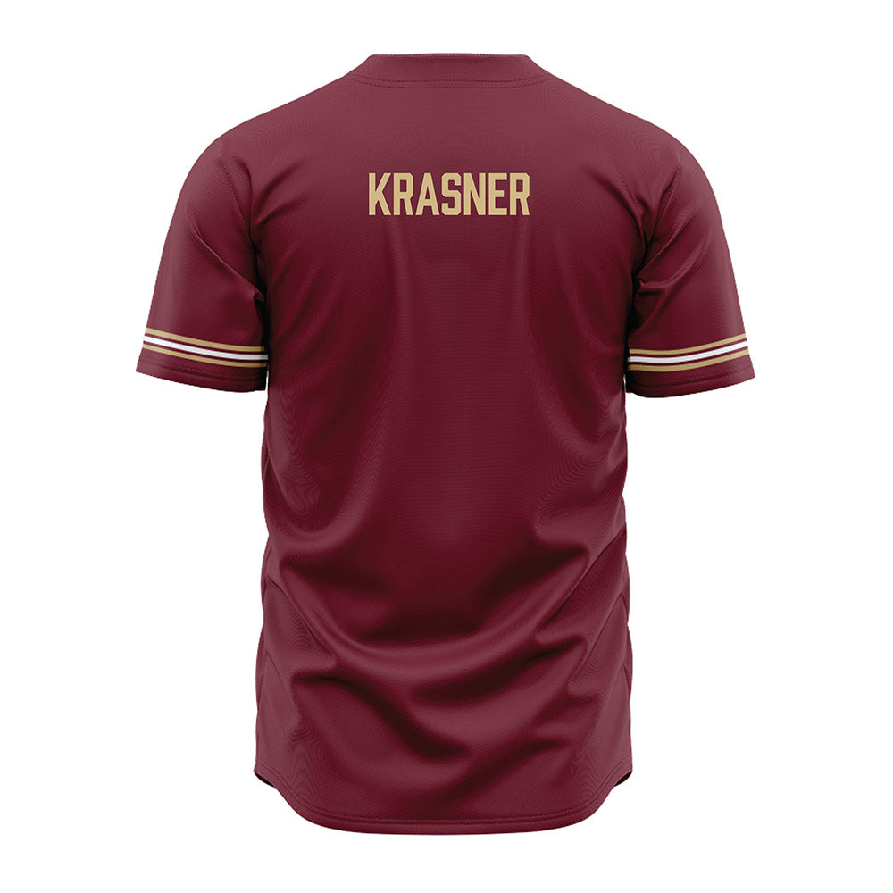 FSU - NCAA Baseball : Spencer Krasner - Garnet Jersey-1