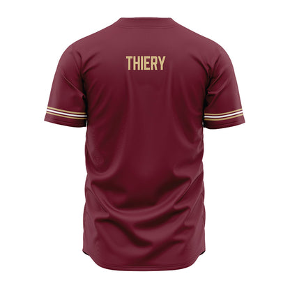 FSU - NCAA Baseball : Donovan Thiery - Garnet Jersey-1