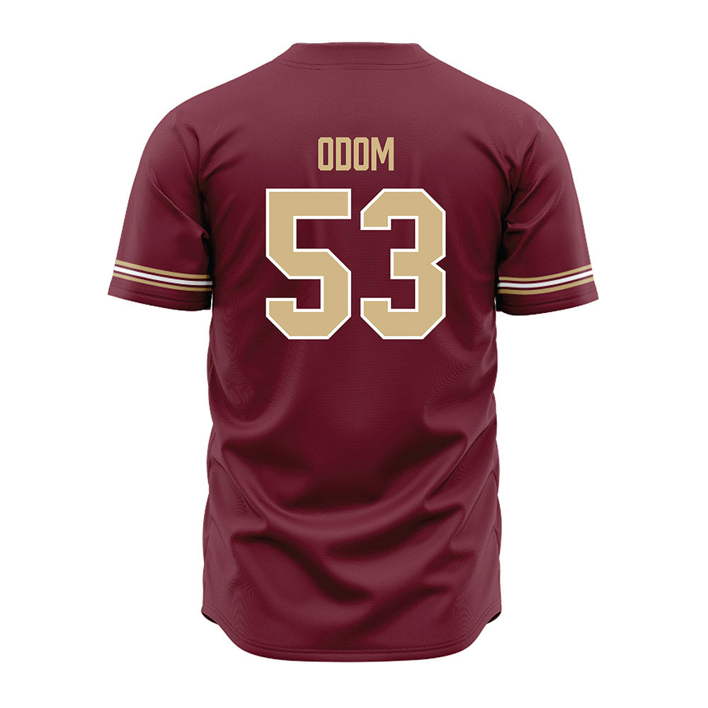 FSU - NCAA Baseball : Cam Odom - Garnet Jersey-1