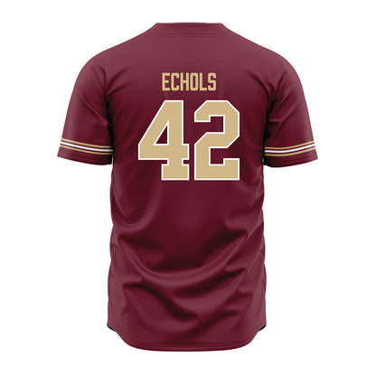 FSU - NCAA Baseball : Jake Echols - Garnet Jersey-1