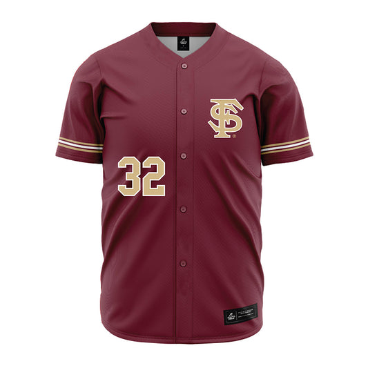 FSU - NCAA Baseball : Cooper Whited - Garnet Jersey-0