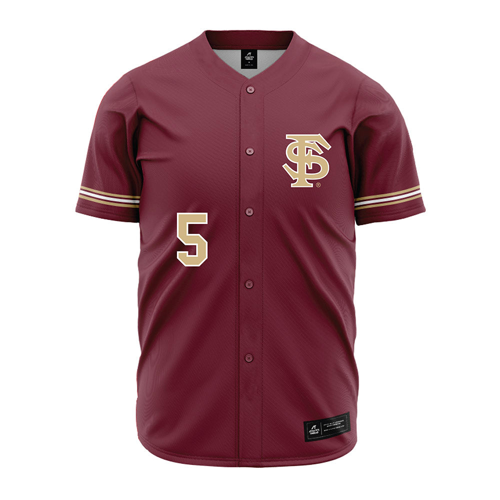 FSU - NCAA Baseball : Gabe Fraser - Garnet Jersey-0