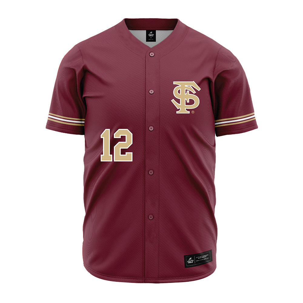 FSU - NCAA Baseball : Myles Bailey - Garnet Jersey-0