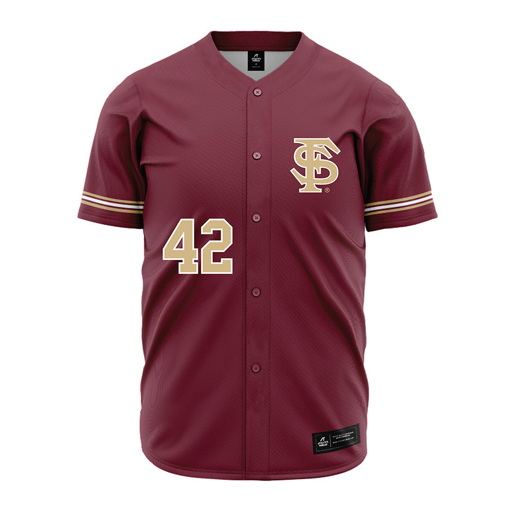 FSU - NCAA Baseball : Jake Echols - Garnet Jersey-0
