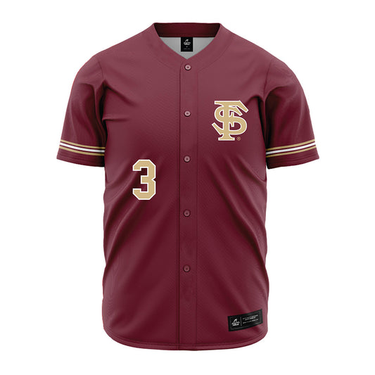 FSU - NCAA Baseball : Trey Beard - Garnet Jersey-0