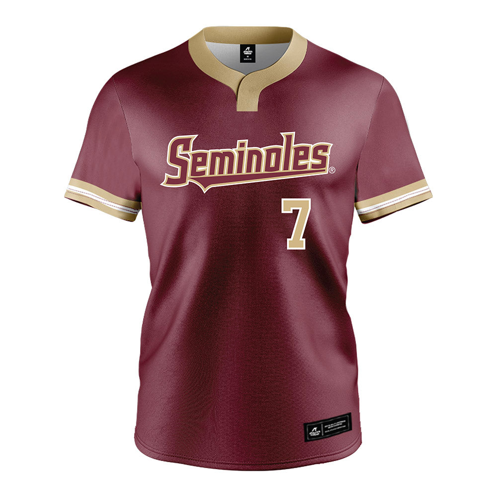 FSU - NCAA Softball : Angelee Bueno - Garnet Jersey-0