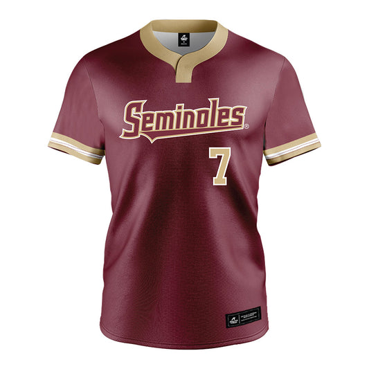 FSU - NCAA Softball : Angelee Bueno - Garnet Jersey-0