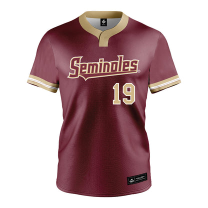 FSU - NCAA Softball : Mclaine Hudson - Garnet Jersey-0
