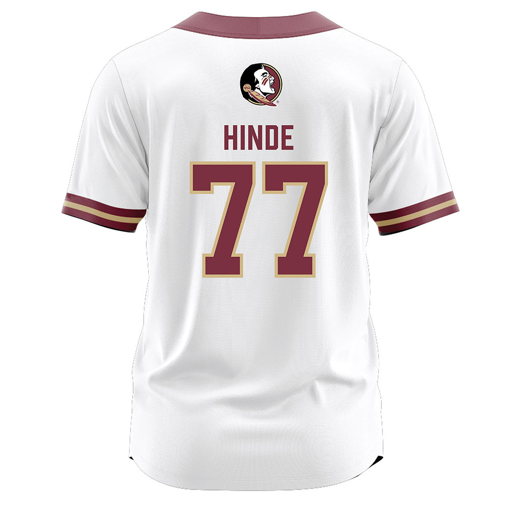 FSU - NCAA Softball : Anna Hinde - White Jersey-1