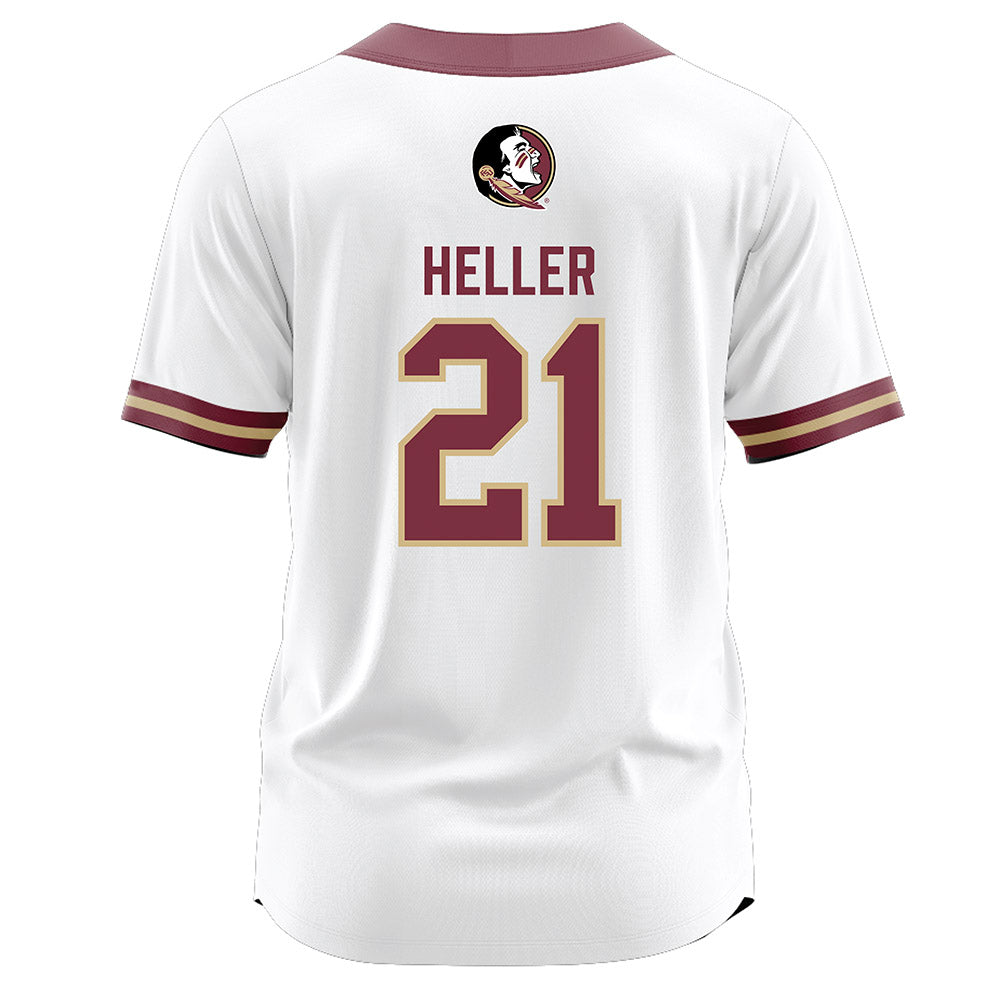 FSU - NCAA Softball : Marin Heller - White Jersey-1