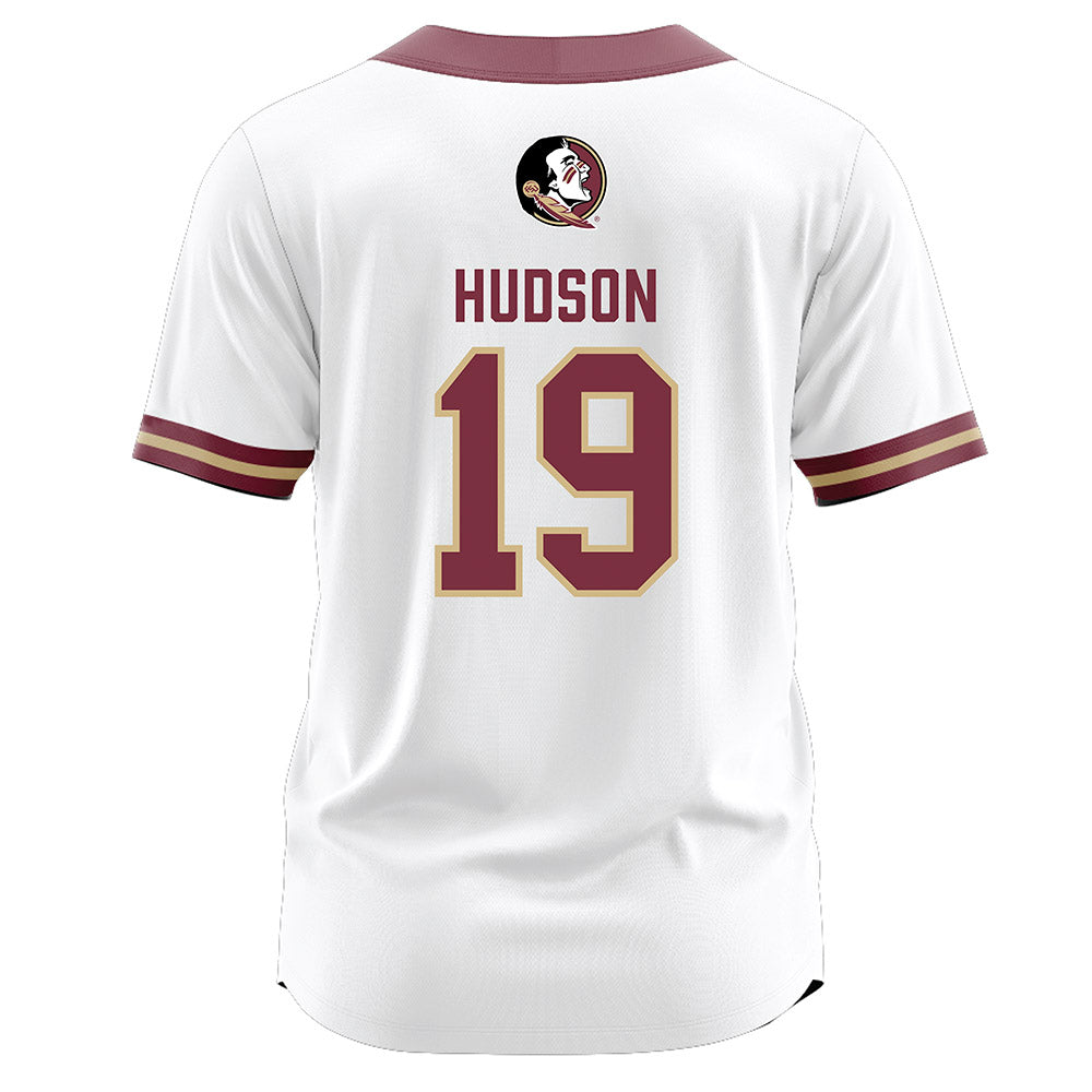 FSU - NCAA Softball : Mclaine Hudson - White Jersey-1