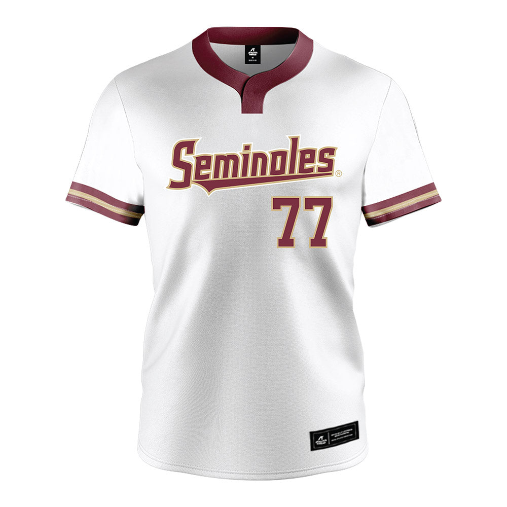 FSU - NCAA Softball : Anna Hinde - White Jersey-0