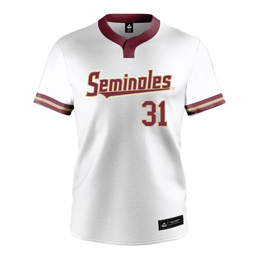 FSU - NCAA Softball : Makenna Reid - White Jersey-0