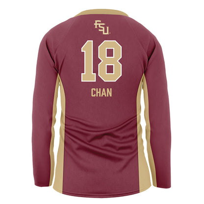 FSU - NCAA Women's Volleyball : Maile Chan - Garnet Volleyball Jersey-1