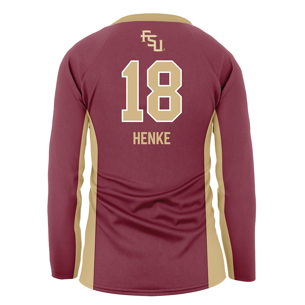 FSU - NCAA Women's Volleyball : Iane Henke - Garnet Volleyball Jersey-1