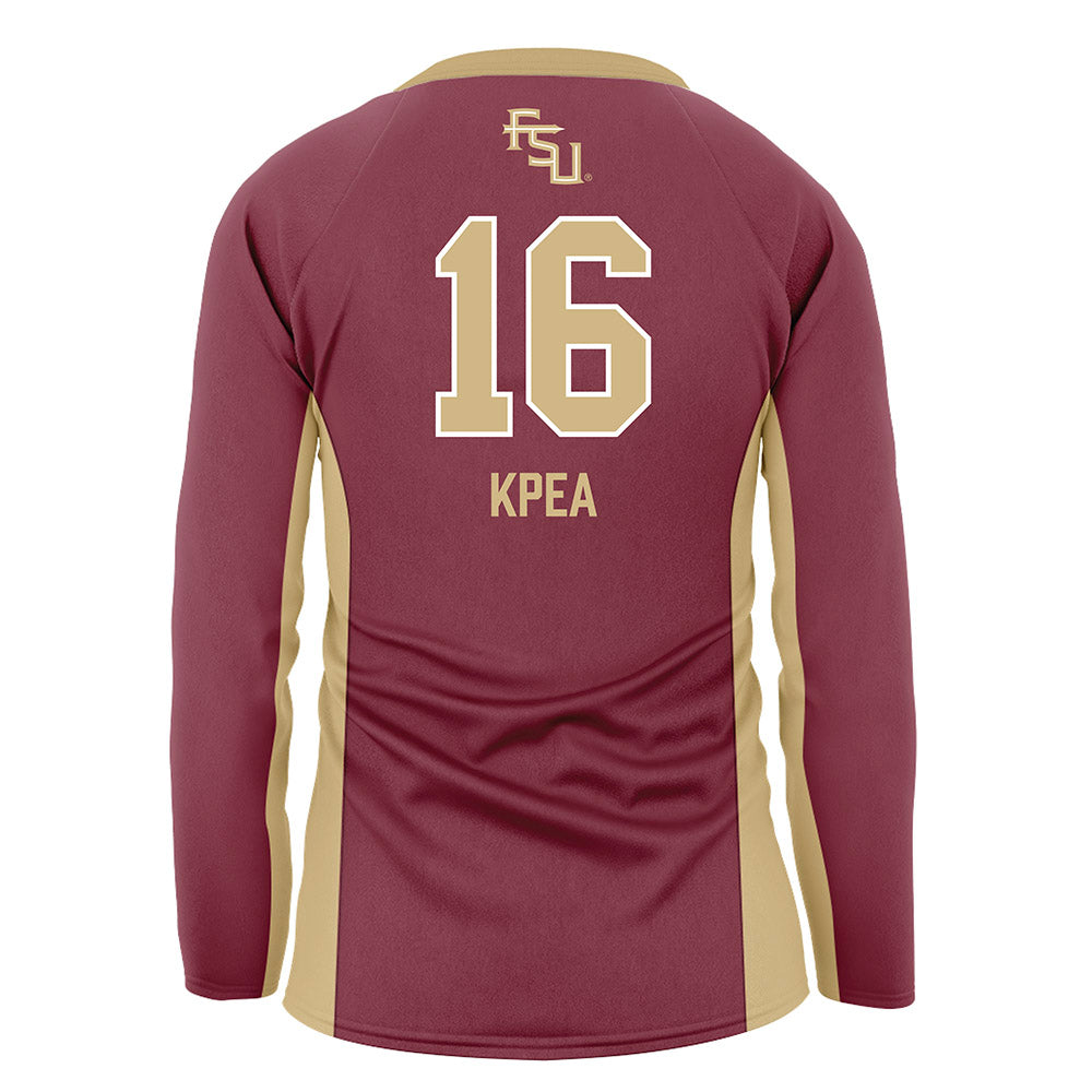 FSU - NCAA Women's Volleyball : Nenu Kpea - Garnet Volleyball Jersey-1