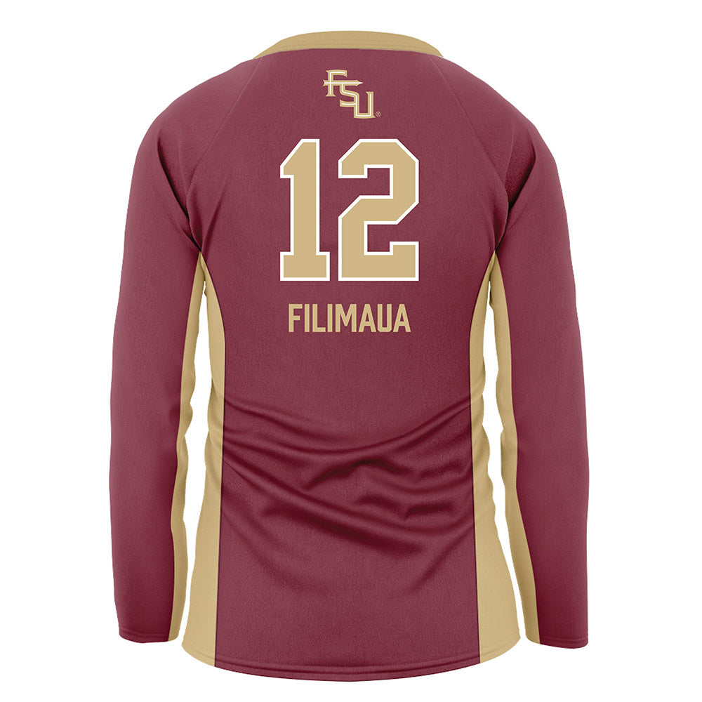 FSU - NCAA Women's Volleyball : Kyleene Filimaua - Garnet Volleyball Jersey-1