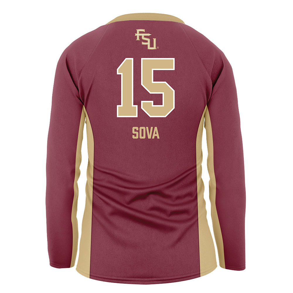 FSU - NCAA Women's Volleyball : Johanna Sova - Garnet Volleyball Jersey-1