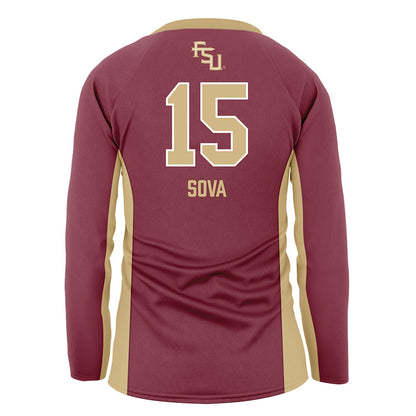 FSU - NCAA Women's Volleyball : Johanna Sova - Garnet Volleyball Jersey-1