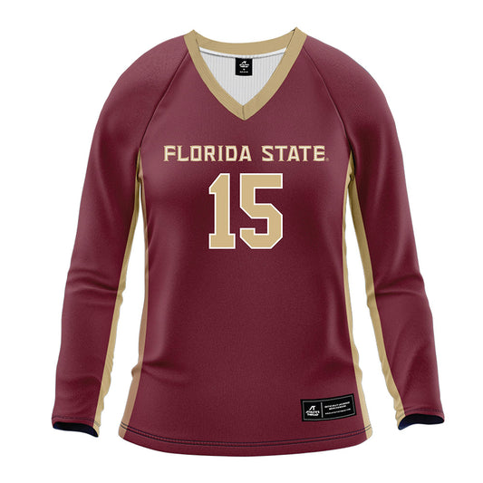 FSU - NCAA Women's Volleyball : Johanna Sova - Garnet Volleyball Jersey-0