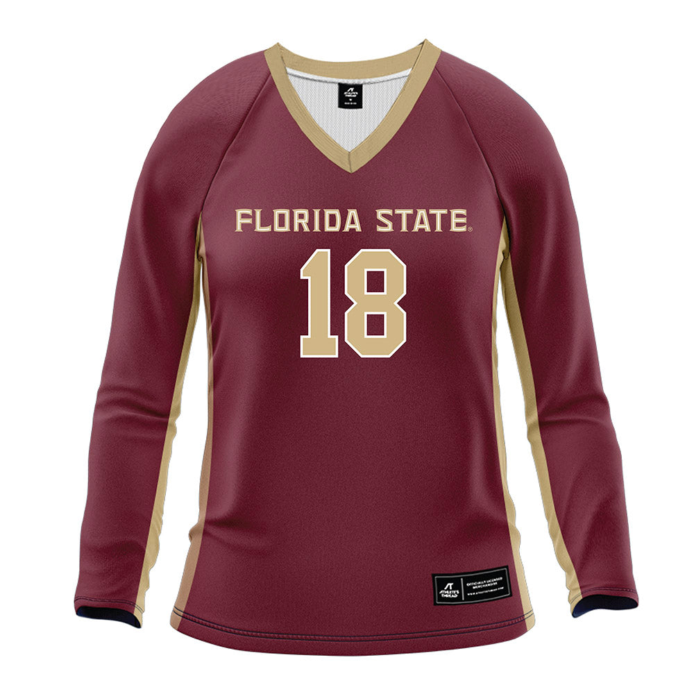 FSU - NCAA Women's Volleyball : Iane Henke - Garnet Volleyball Jersey-0
