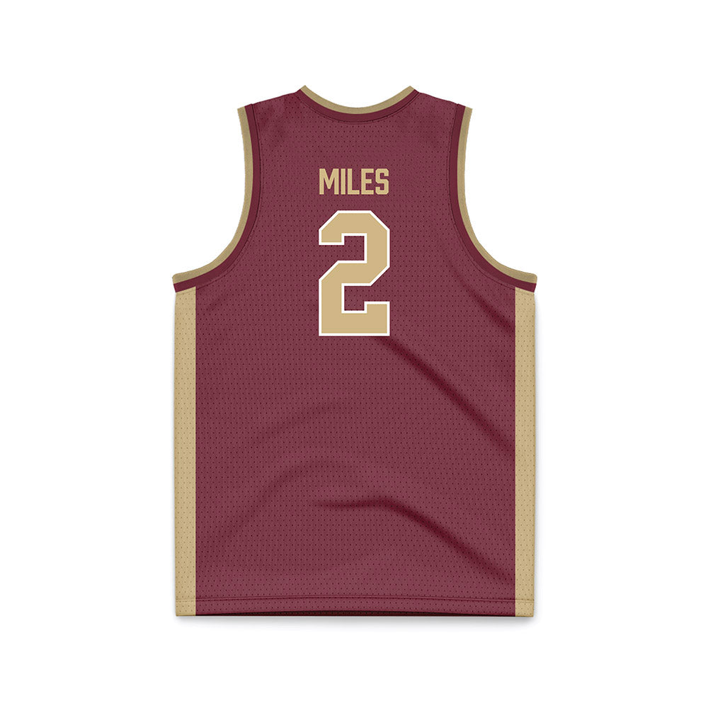 FSU - NCAA Men's Basketball : Cam Miles - Garnet Basketball Jersey-1