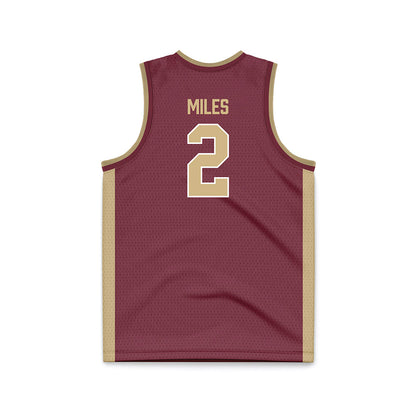 FSU - NCAA Men's Basketball : Cam Miles - Garnet Basketball Jersey-1
