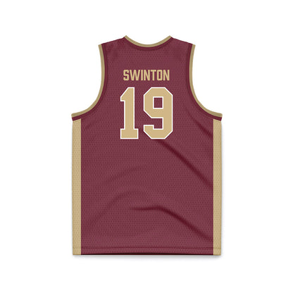 FSU - NCAA Men's Basketball : AJ Swinton - Garnet Basketball Jersey-1