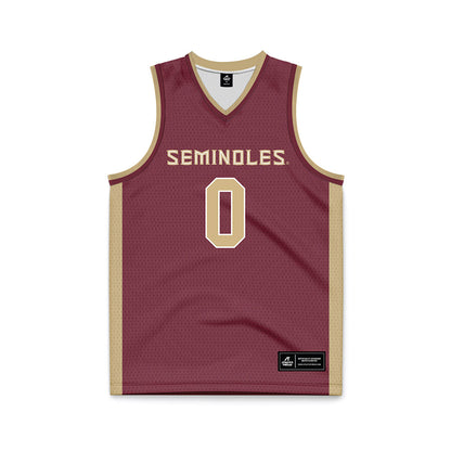 FSU - NCAA Men's Basketball : Maximo Garcia-Plata - Garnet Basketball Jersey-0