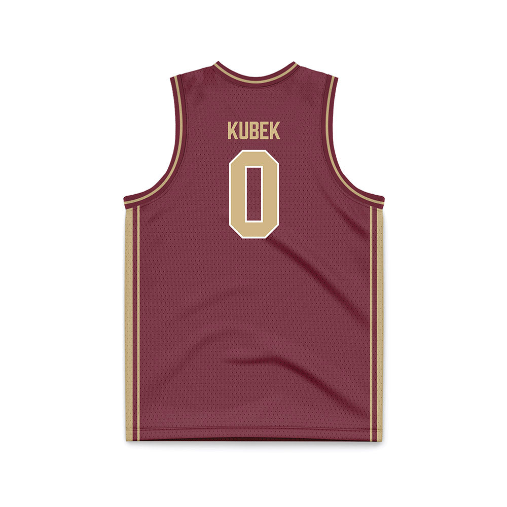 FSU - NCAA Women's Basketball : Allorie Kubek - Garnet Basketball Jersey-1