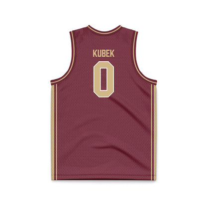 FSU - NCAA Women's Basketball : Allorie Kubek - Garnet Basketball Jersey-1