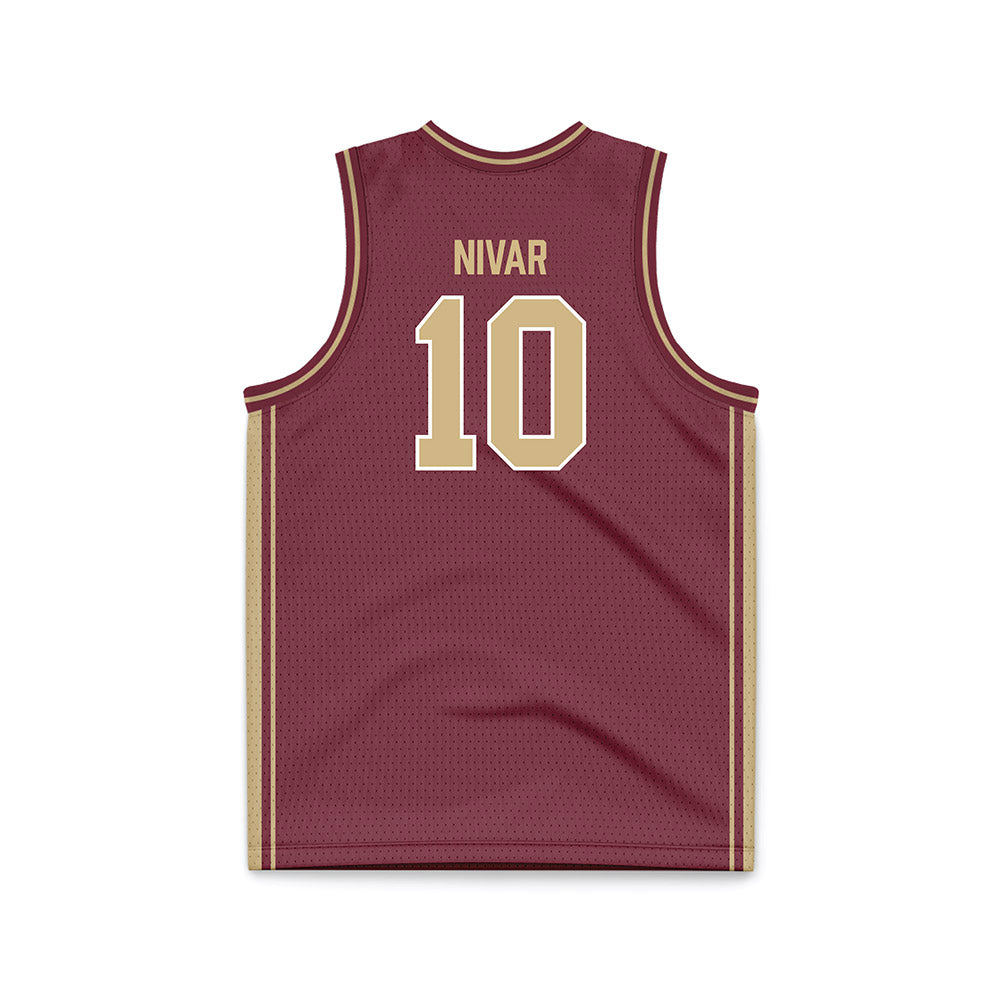 FSU - NCAA Women's Basketball : Jasmine Nivar - Garnet Basketball Jersey-1
