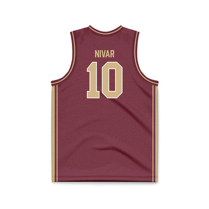 FSU - NCAA Women's Basketball : Jasmine Nivar - Garnet Basketball Jersey-1