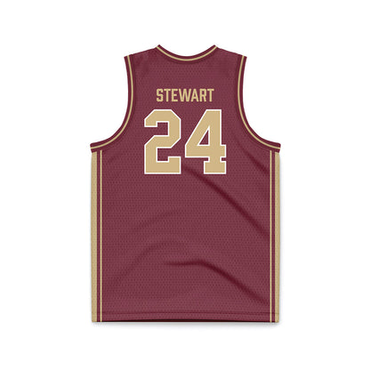 FSU - NCAA Women's Basketball : Morgan Stewart - Garnet Basketball Jersey-1