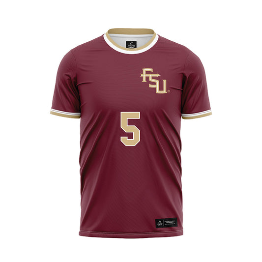 FSU - NCAA Women's Soccer : Giana Riley - Garnet Soccer Jersey-0