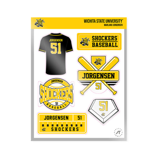 Wichita State - NCAA Baseball : Marland Jorgensen - Sticker Sheet-0