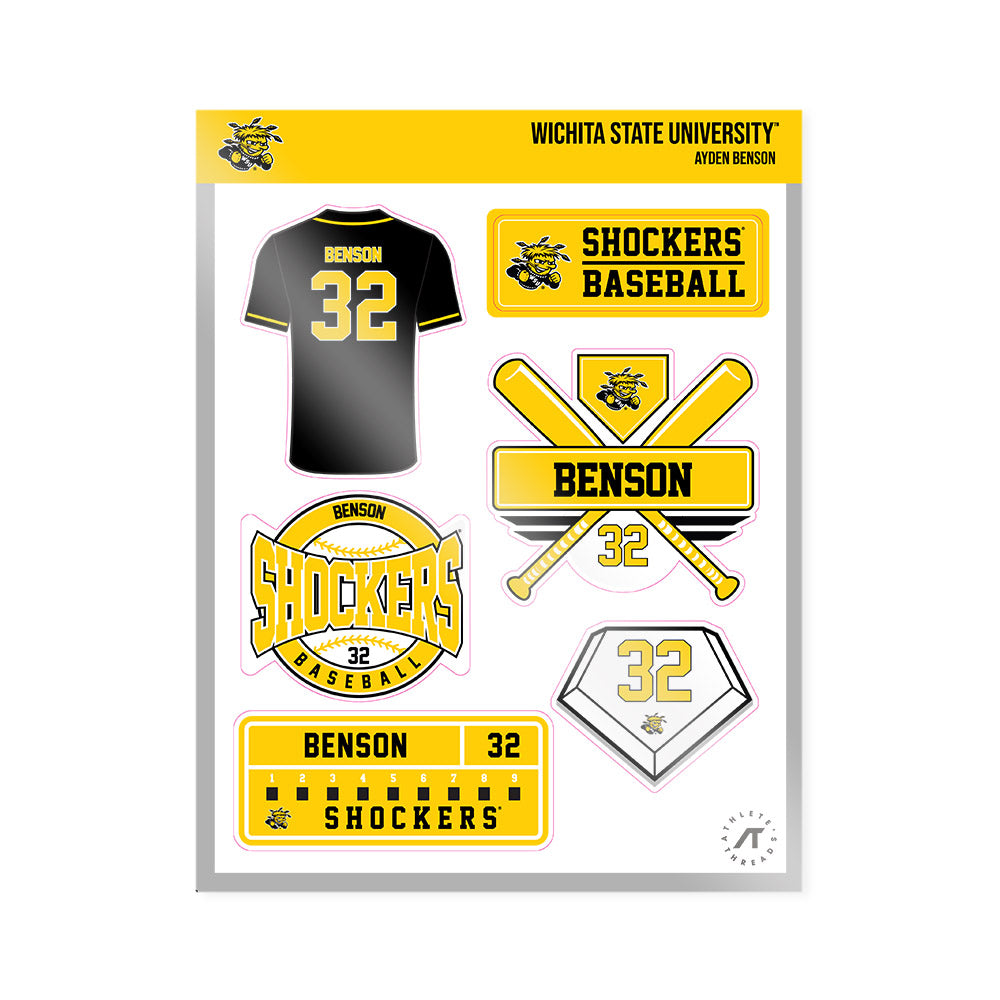 Wichita State - NCAA Baseball : Ayden Benson - Sticker Sheet-0