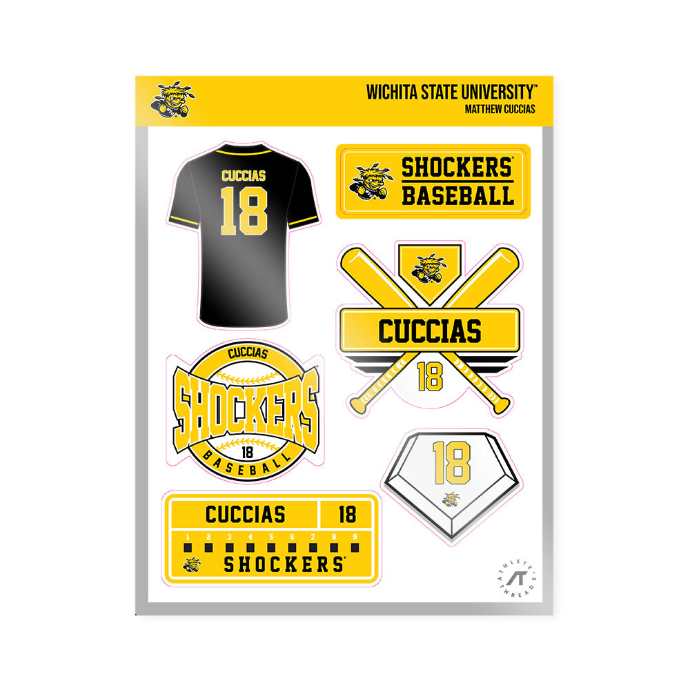 Wichita State - NCAA Baseball : Matthew Cuccias - Sticker Sheet-0