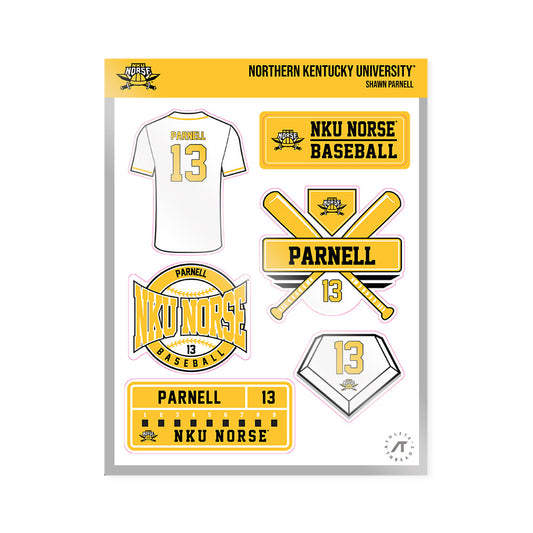 NKU - NCAA Baseball : Shawn Parnell - Sticker Sheet-0