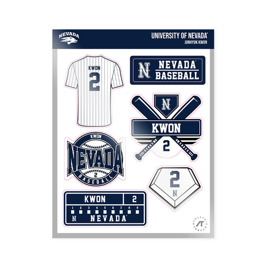 Nevada - NCAA Baseball : Junhyuk Kwon - Sticker Sheet-0