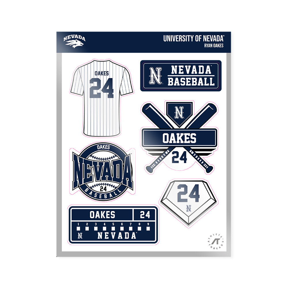 Nevada - NCAA Baseball : Ryan Oakes - Sticker Sheet-0
