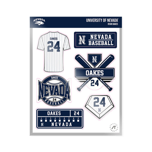 Nevada - NCAA Baseball : Ryan Oakes - Sticker Sheet-0