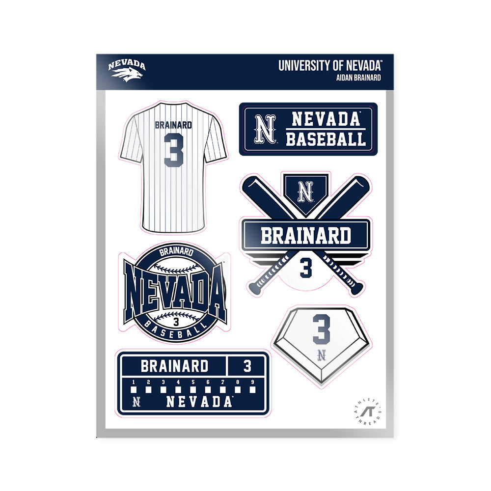 Nevada - NCAA Baseball : Aidan Brainard - Sticker Sheet-0