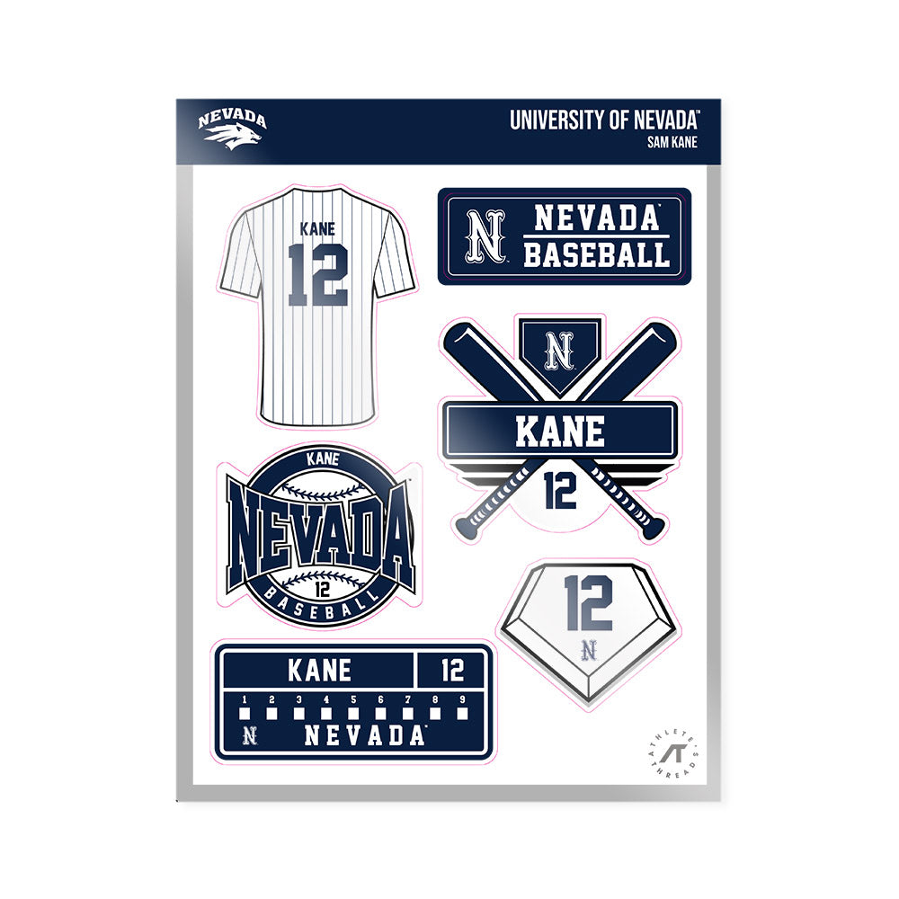 Nevada - NCAA Baseball : Sam Kane - Sticker Sheet-0