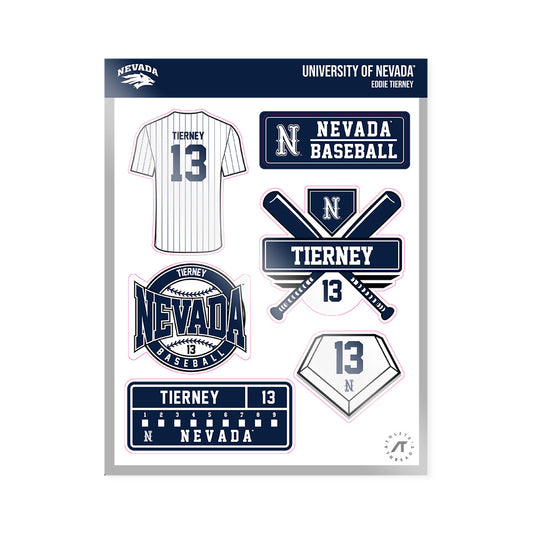Nevada - NCAA Baseball : Eddie Tierney - Sticker Sheet-0