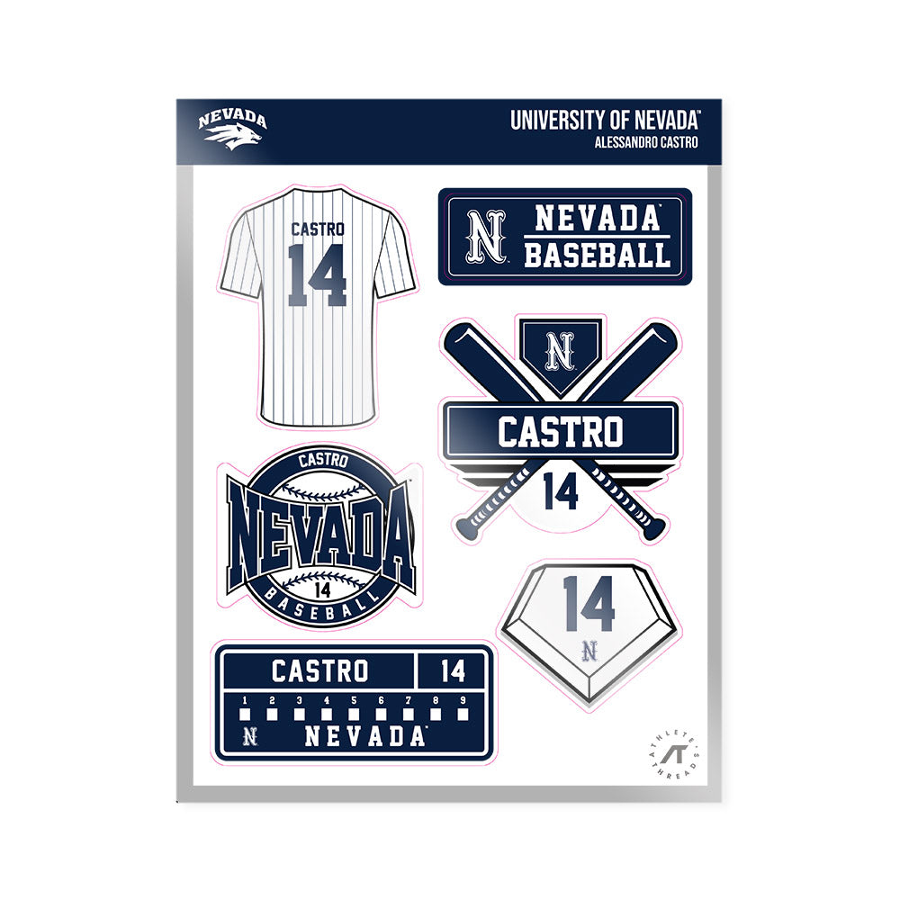 Nevada - NCAA Baseball : Alessandro Castro - Sticker Sheet-0