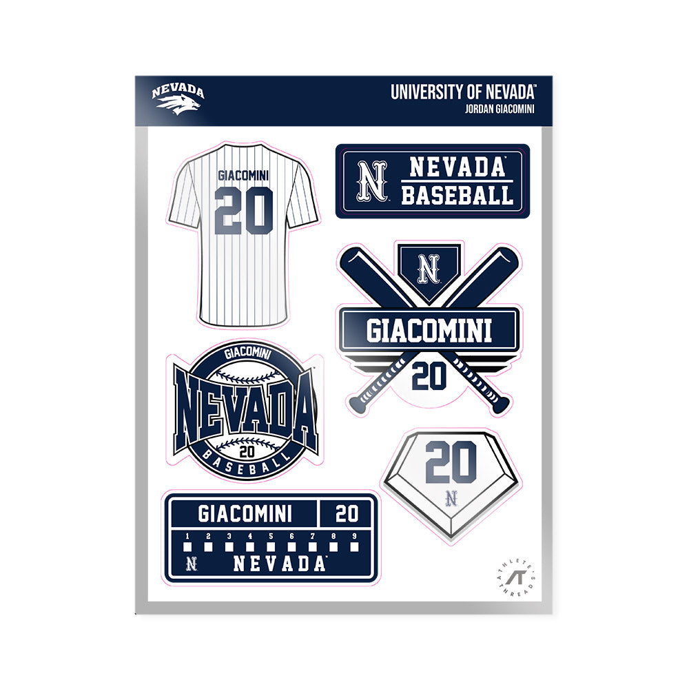 Nevada - NCAA Baseball : Jordan Giacomini - Sticker Sheet-0