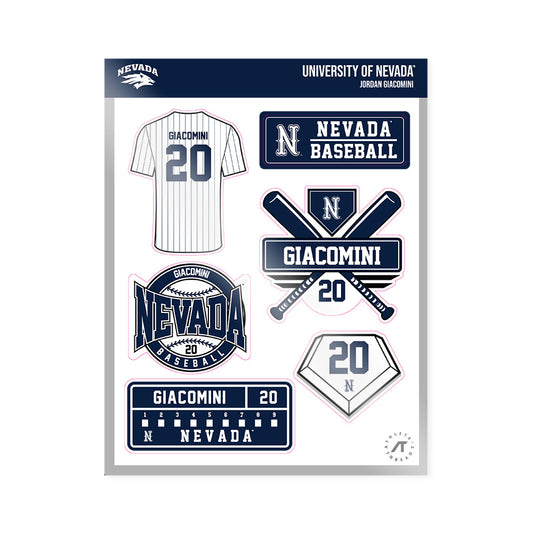 Nevada - NCAA Baseball : Jordan Giacomini - Sticker Sheet-0